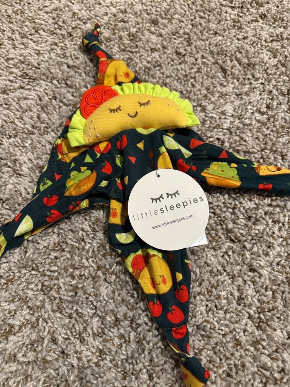 Little Sleepies Taco Lovey NWT